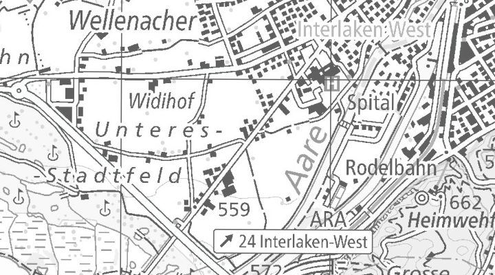 Kartenausschnitt: Weissenaustrasse 56, 3800 Unterseen