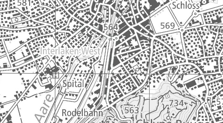 Kartenausschnitt: Rugenparkstrasse 8-10, 3800 Interlaken