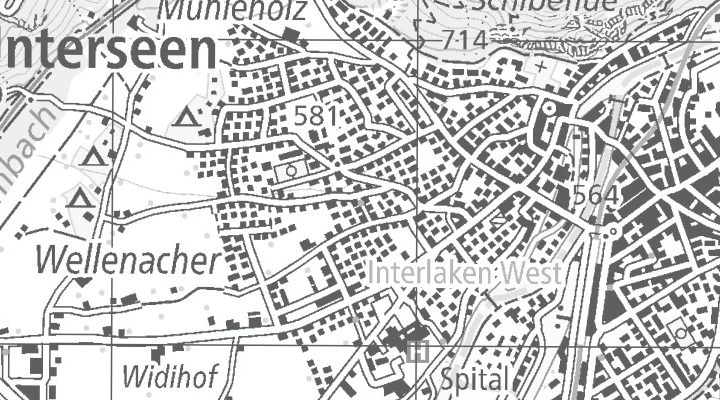 Kartenausschnitt: 3800 Unterseen