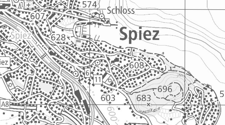 Kartenausschnitt: Schachenstrasse 43, 3700 Spiez am Thunersee