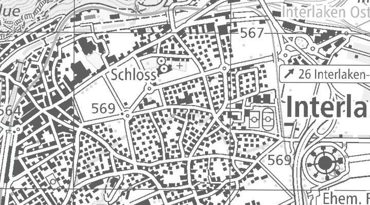 Kartenausschnitt: Alpenstrasse 45, 3800 Interlaken