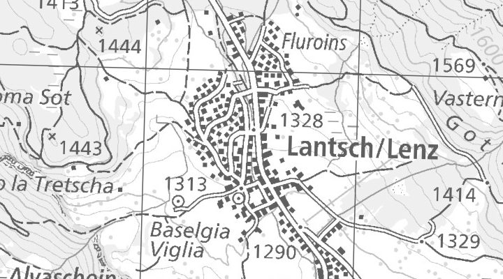 Kartenausschnitt: Voia Principala 73, 7083 Lantsch / Lenz