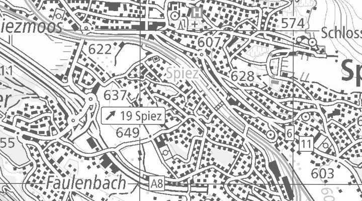 Kartenausschnitt: Stockhornstrasse 12, 3700 Spiez