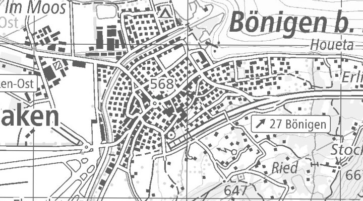 Kartenausschnitt: Interlakenstrasse 4, 3806 Bönigen