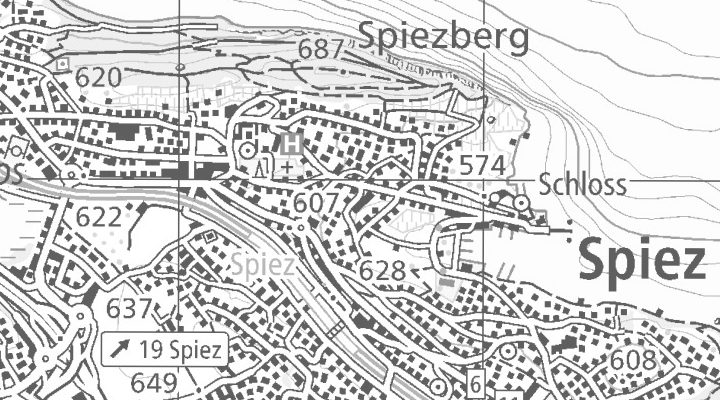 Kartenausschnitt: Seestrasse 58, 3700 Spiez