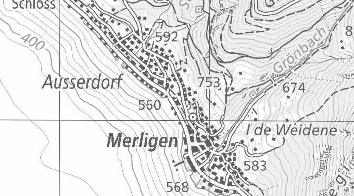 Kartenausschnitt: Seestrasse 300, 3658 Merligen-Interlaken