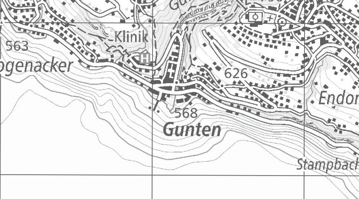 Kartenausschnitt: Seestrasse 90, 3654 Gunten