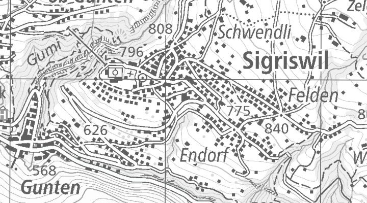 Kartenausschnitt: Sigriswilstrasse 117, 3655 Sigriswil