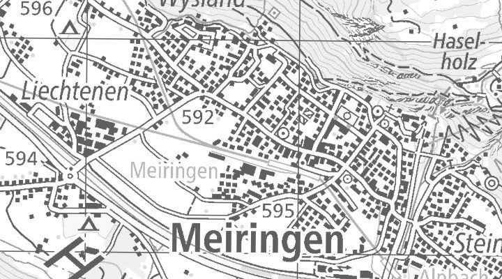 Kartenausschnitt: 3860 Meiringen