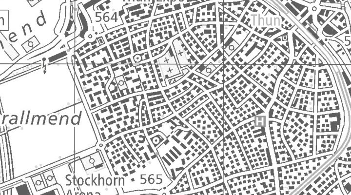 Kartenausschnitt: 3600 Thun