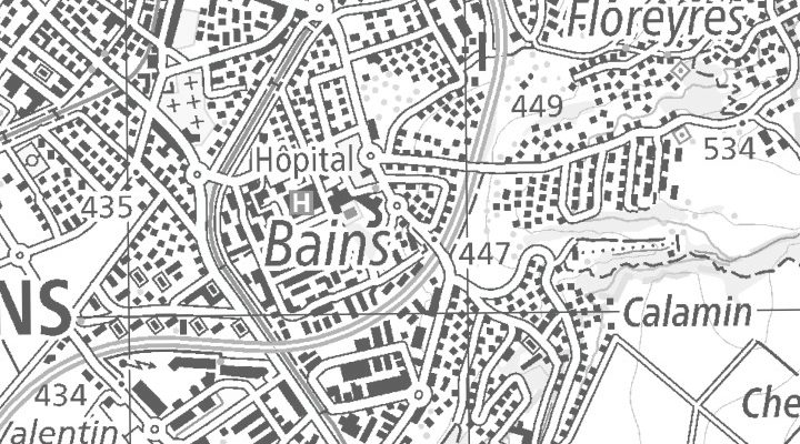 Kartenausschnitt: Av. des Bains 26, 1400 Yverdon-les-Bains