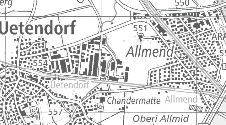 Kartenausschnitt: Glütschbachstrasse 90, 3661 Uetendorf