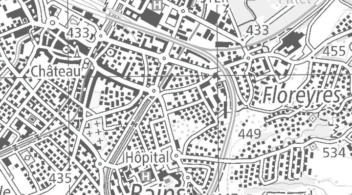 Kartenausschnitt: Avenue des 4 Marronniers 32 F, 1400 Yverdon-les-Bains