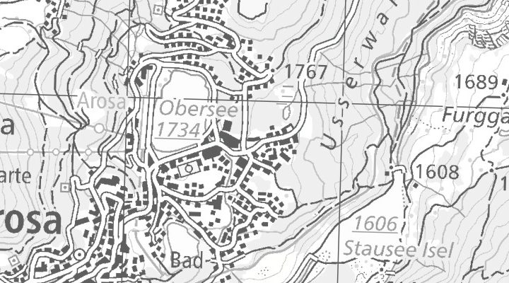 Kartenausschnitt: Maranerstrasse, 7050 Arosa