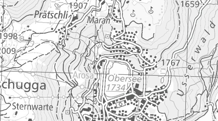 Kartenausschnitt: Oberseepromenade 30, 7050 Arosa