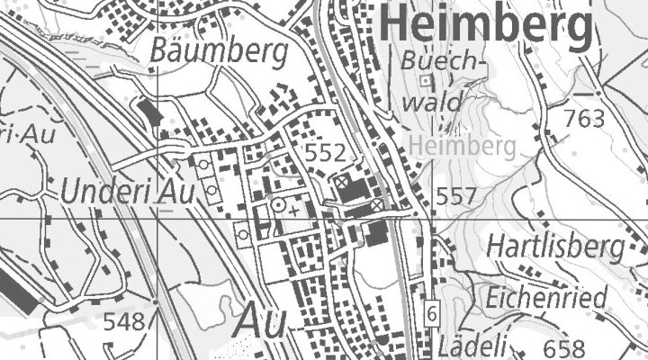 Kartenausschnitt: 3627 HEIMBERG