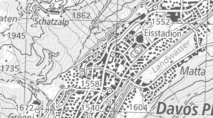 Kartenausschnitt: Promenade 63, 7270 Davos Platz