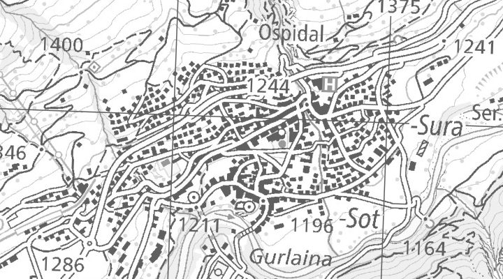 Kartenausschnitt: 7550 Scuol