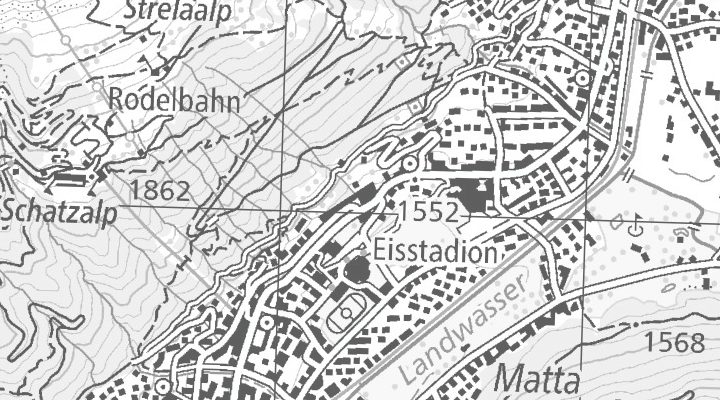 Kartenausschnitt: Promenade 89, 7270 Davos