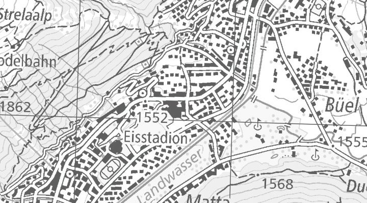 Kartenausschnitt: Promenade 94, 7270 Davos