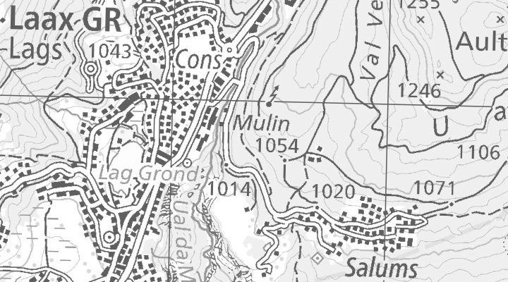Kartenausschnitt: Via Uletsch 1, 7031 Laax