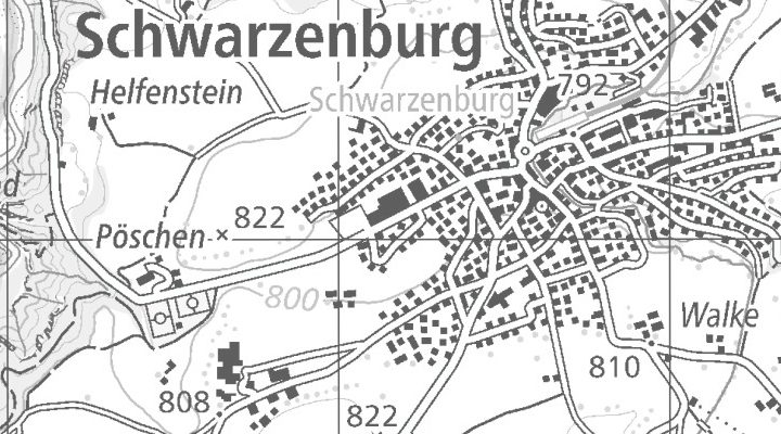 Kartenausschnitt: Freiburgstrasse 34, 3150 Schwarzenburg