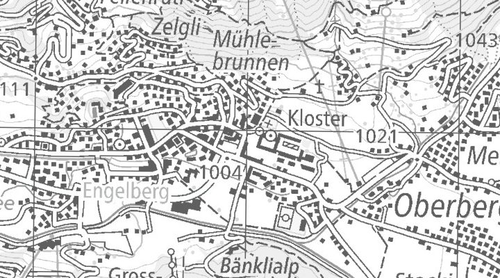 Kartenausschnitt: 6390 Engelberg