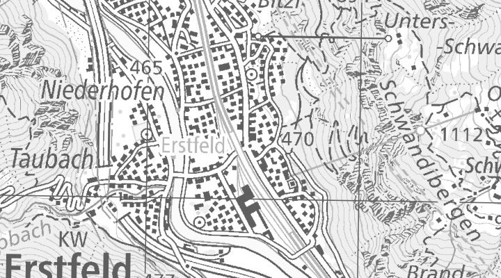 Kartenausschnitt: Gotthardstrasse 104, 6472 Erstfeld