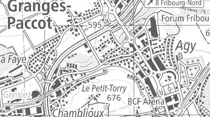 Kartenausschnitt: 1763 GRANGES-PACCOT