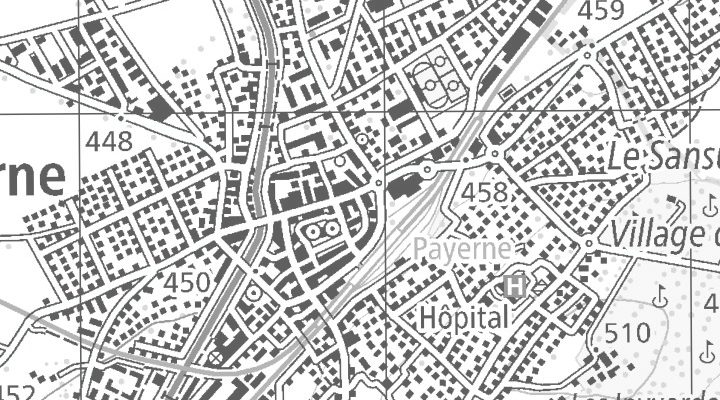 Kartenausschnitt: Rue de Savoie 1, 1530 Payerne