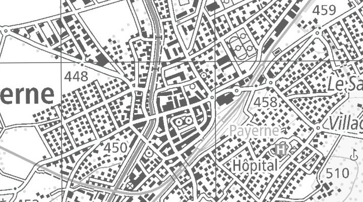 Kartenausschnitt: 1530 Payerne
