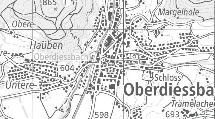 Kartenausschnitt: Krankenhausstrasse 14, 3672 Oberdiessbach