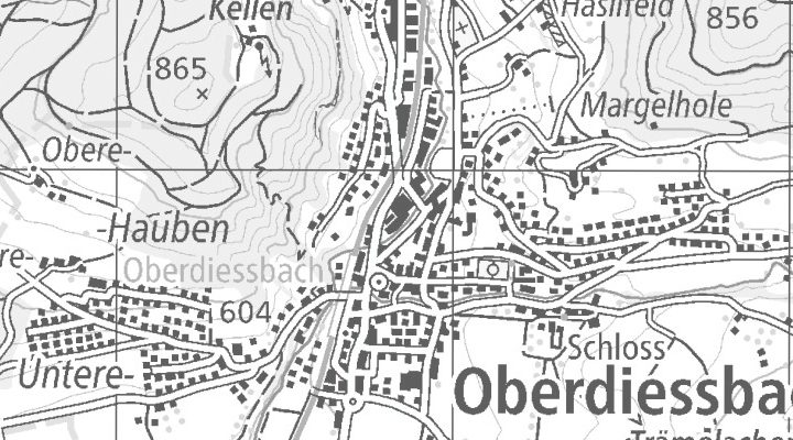 Kartenausschnitt: Burgdorfstrasse 22, 3672 Oberdiessbach