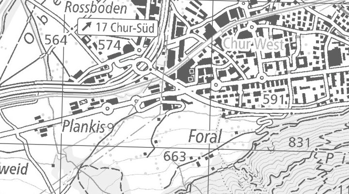 Kartenausschnitt: Triststrasse 3, 7000 Chur
