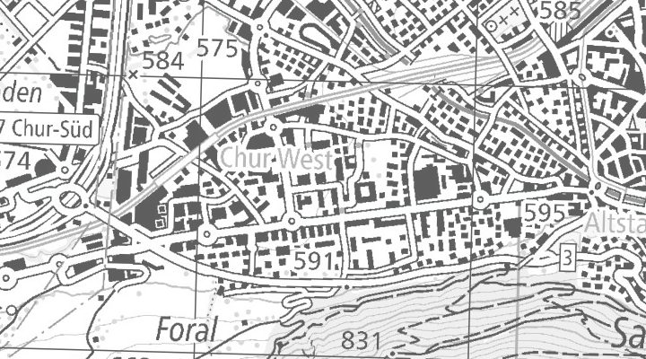 Kartenausschnitt: Kasernenstrasse 108, 7000 Chur