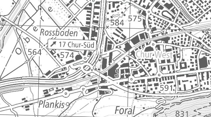 Kartenausschnitt: Sommeraustrasse 9, 7000 Chur Sommerau
