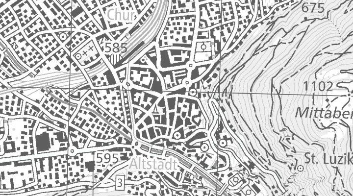 Kartenausschnitt: Vazerolgasse 2, 7000 Chur