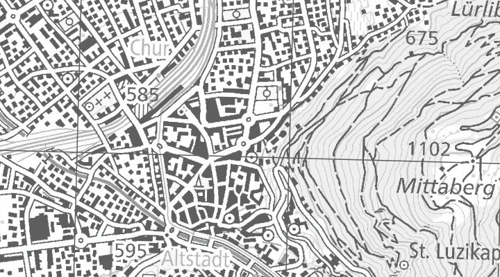 Kartenausschnitt: Masanserstrasse 2, 7000 Chur