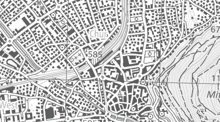Kartenausschnitt: 7000 Chur - Raschärenstrasse 35