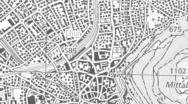 Kartenausschnitt: Alexanderstrasse 18, 7000 Chur
