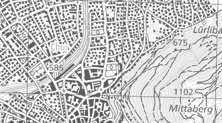 Kartenausschnitt: Rohanstrasse 5, 7000 Chur