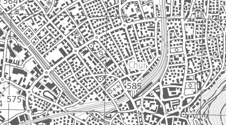 Kartenausschnitt: Allmendstrasse 23, 7000 Chur