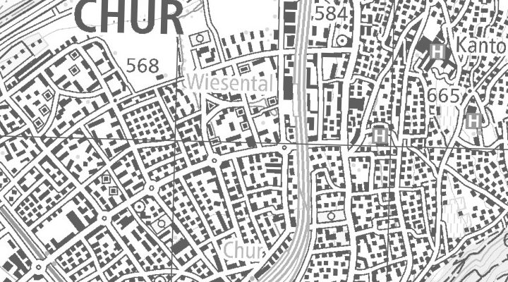 Kartenausschnitt: Aspermontstrasse 1, 7000 Chur