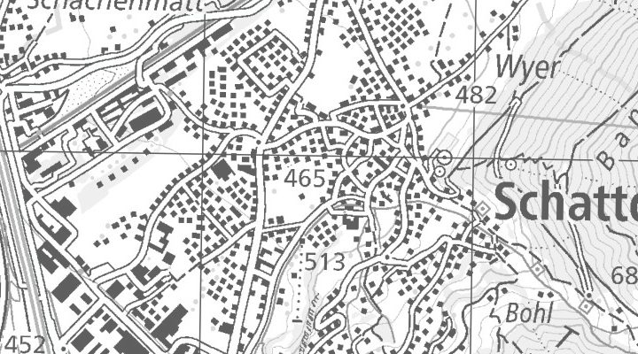 Kartenausschnitt: Dorfstrasse 1, 6467 Schattdorf