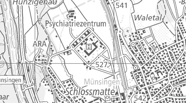 Kartenausschnitt: Hunzigenallee 1, 3110 Münsingen