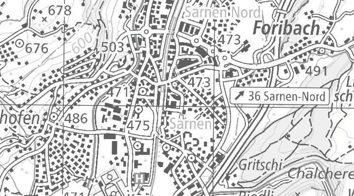 Kartenausschnitt: St. Antonistrasse 4, 6060 Sarnen