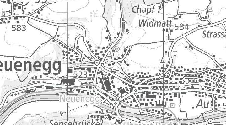 Kartenausschnitt: Flüestrasse 10, 3176 Neuenegg