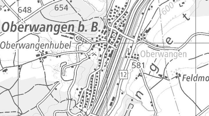 Kartenausschnitt: Freiburgerstrasse 798, 3173 Oberwangen BE