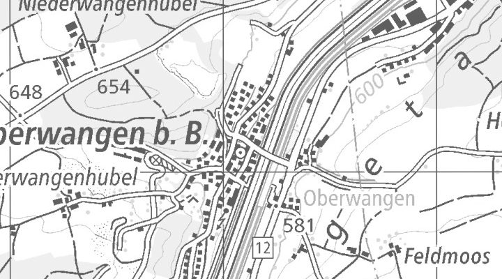 Kartenausschnitt: Mühlestrasse 20, 3173 Oberwangen b. Bern