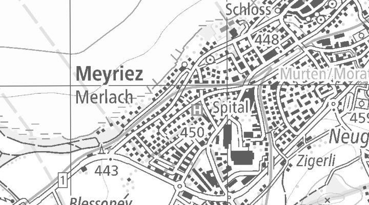 Kartenausschnitt: Prehlstrasse 15-21, 3280 FR Murten